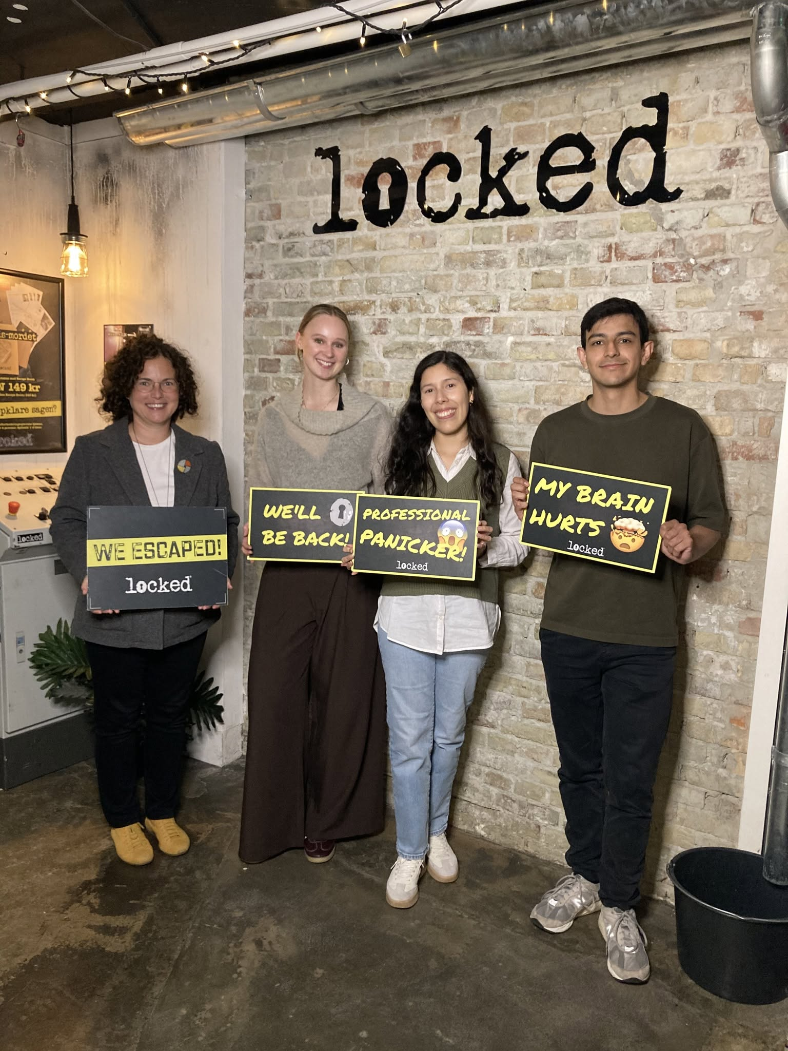 Team photo from Escape Room